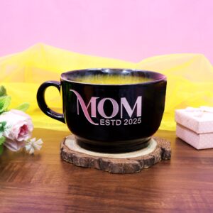 Extra Large Black Ceramic Mug
